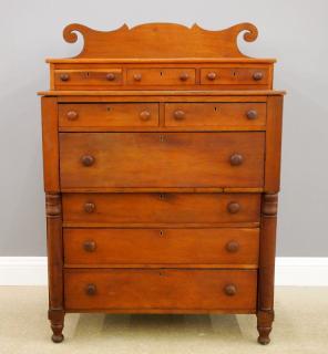 Appraisal: American Country chest A th century American Country Empire chest