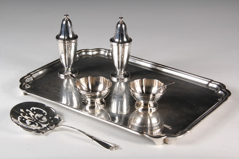 Appraisal: STERLING SERVING PCS - Collection of Sterling Silver Serving Items