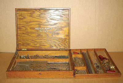 Appraisal: Meccano No A Nickel Set all contained in original wooden