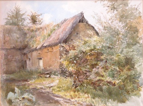 Appraisal: Artist Naftel Paul Jacob British - Title Deserted Overgrown Barn