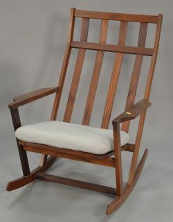 Appraisal: Frem Rojle Danish rocking chair marked Frem Rojile made in