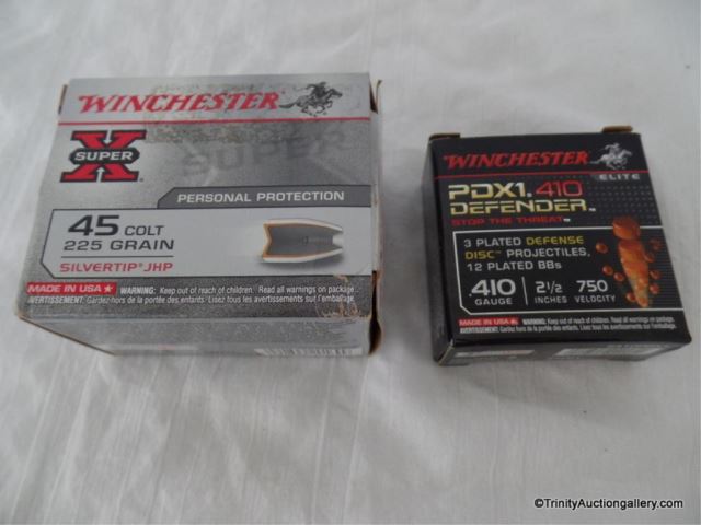 Appraisal: Winchester Colt Handgun Ammunition Includes a new box of Winchester