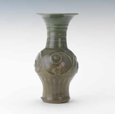 Appraisal: A Longquan Yen-Yen Vase Pottery vase with translucent celadon glaze