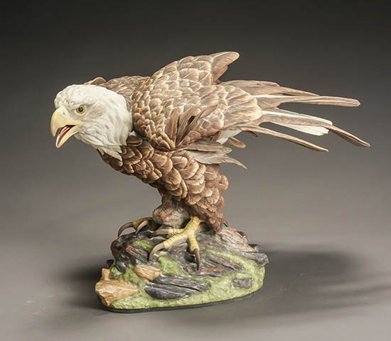 Appraisal: Edward Marshall Boehm Polychrome Painted Bisque 'Eagle of Freedom II'