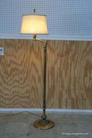 Appraisal: Vintage Solid Brass Floor LampVery nice old floor lamp made