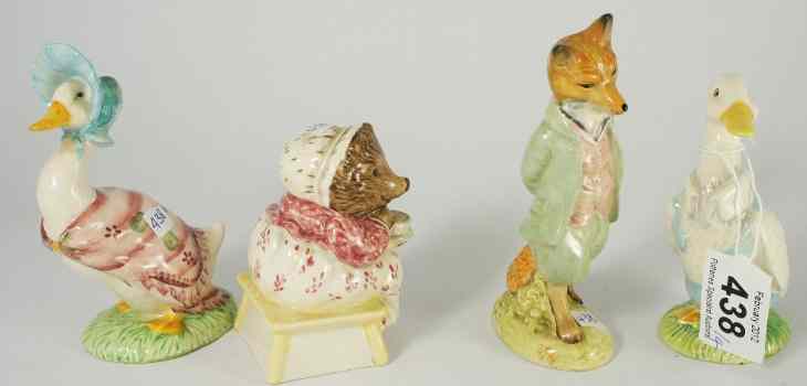 Appraisal: Royal Albert Beatrix Potter Figures Jemima Puddleduck Mr Drake Puddle-duck