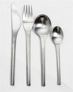 Appraisal: A Danish Stainless Steel Flatware Service Georg Jensen Copenhagen comprising