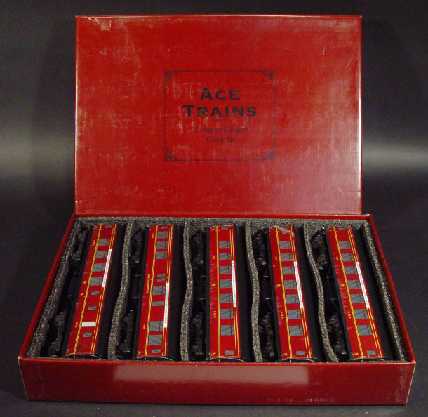 Appraisal: Boxed Ace trains gauge Merseyside Express LMS carriages