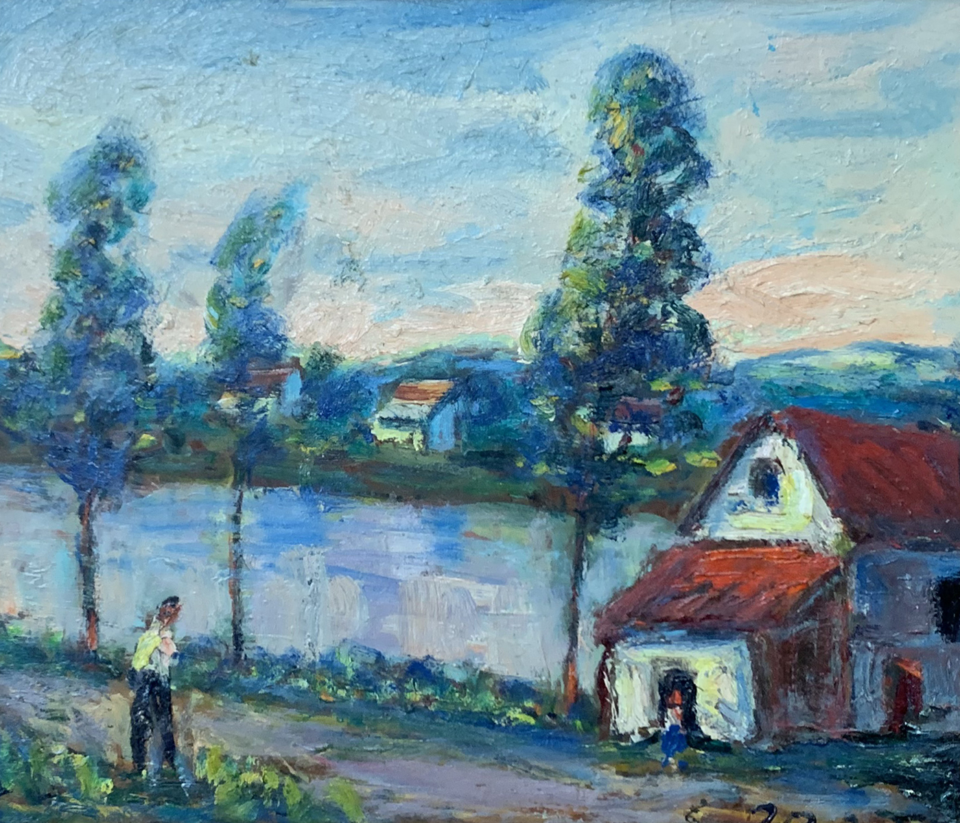 Appraisal: PRATT Samuel Baldwin American - ''Cottage by the River ''