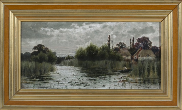 Appraisal: Sidney Pike British - Untitled Marsh Scene Oil on Canvas