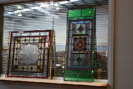 Appraisal: Two stained glass windows