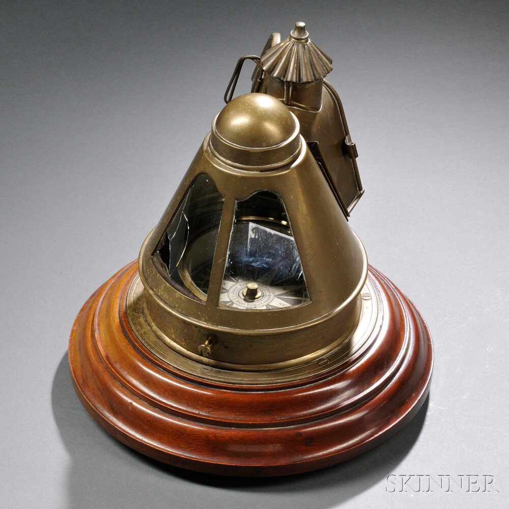 Appraisal: Yacht Binnacle by John Ferguson early th century the conical