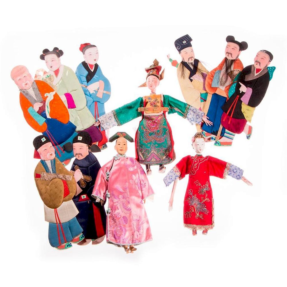 Appraisal: Set of eleven twentieth century Chinese dolls Eleven th century