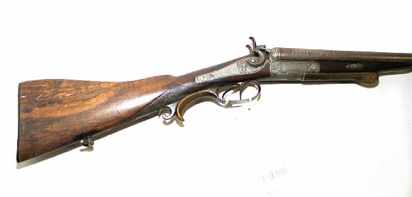 Appraisal: A German underlever hammer shotgun by Immanuel Meffertcirca - The