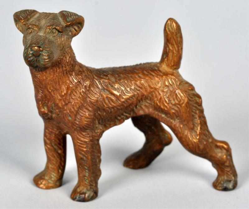 Appraisal: Cast Iron Wire-Haired Dog Pattern Paperweight Hubley no Condition Mint