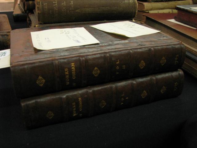 Appraisal: Books ''The Works of Ossian Son of Fingal'' in two