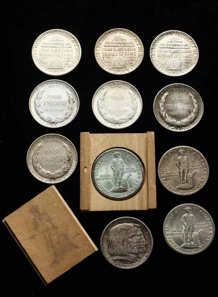 Appraisal: COINS - Lot of coins Maine Centennial Lexington Concord Booker