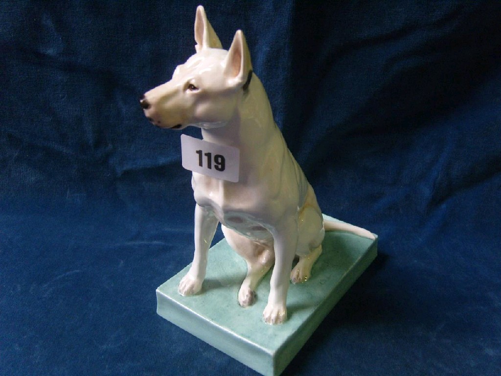 Appraisal: A Royal Worcester figure of a bull terrier modelled by