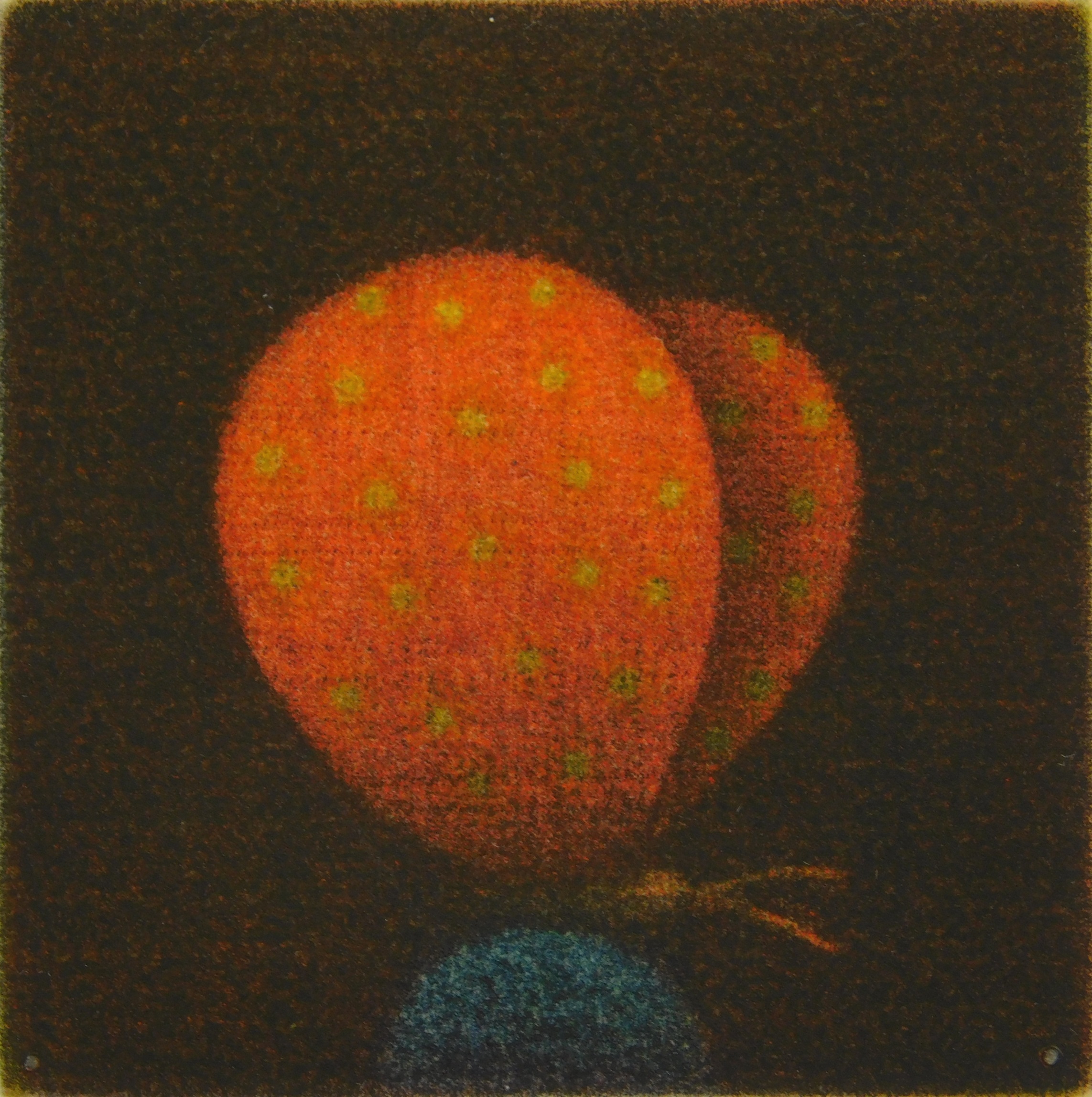 Appraisal: Yozo Hamaguchi - ''Papillon Rouge''- mezzotint in colors signed in