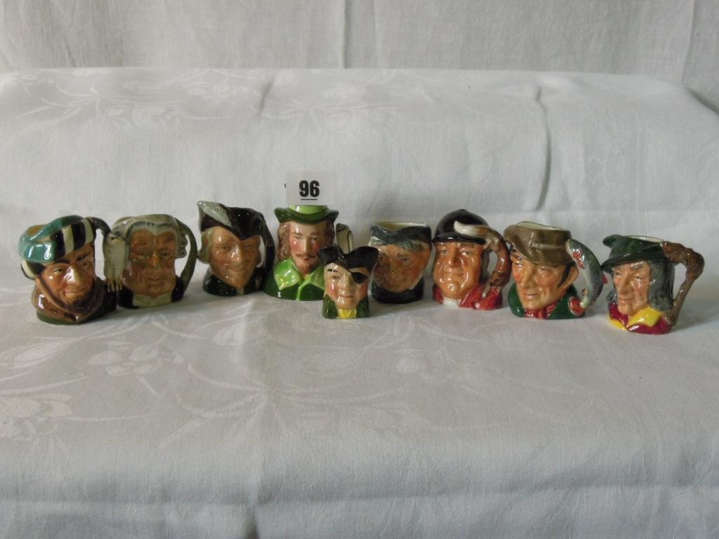 Appraisal: A collection of seven Royal Doulton small Character Jugs including