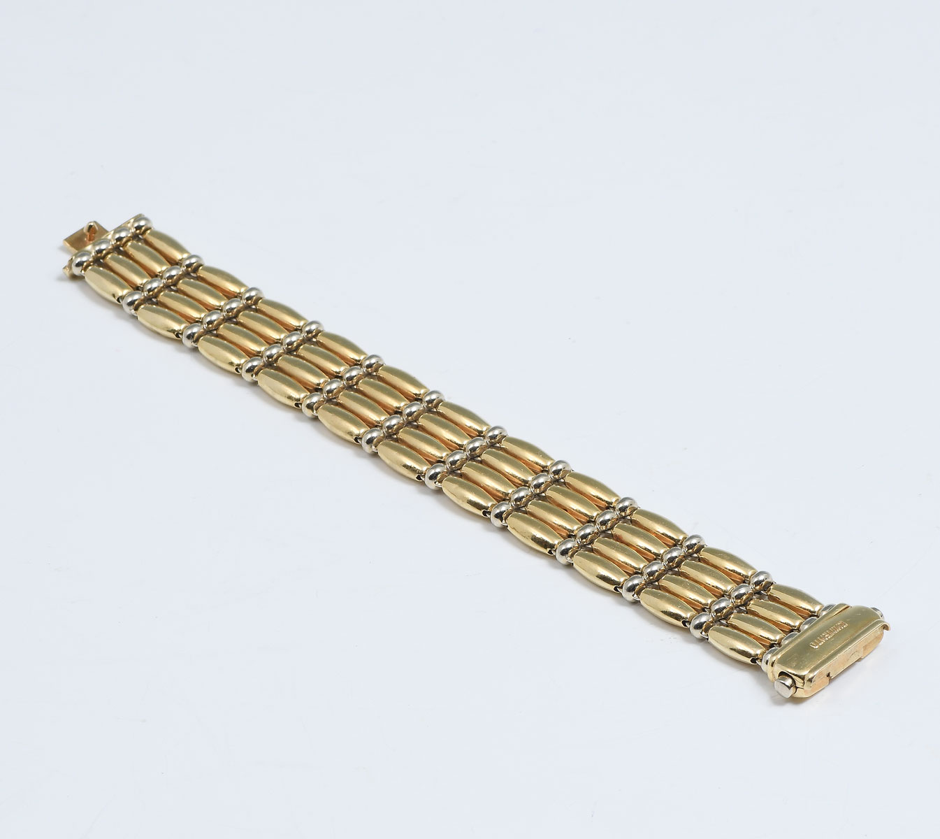 Appraisal: TONE K CHIMENTO ROW BRACELET K bracelet by Chimento is