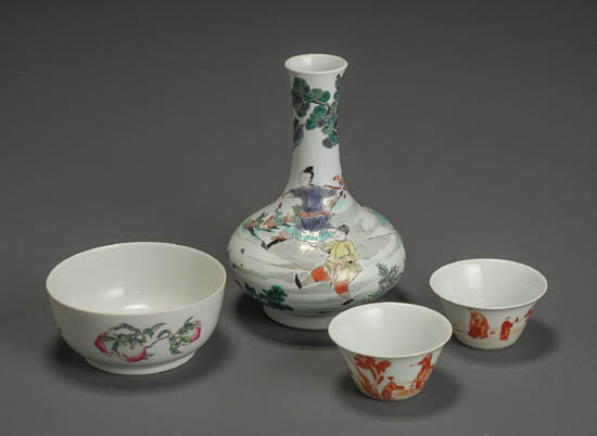 Appraisal: Lot Property of Various Owners Four Chinese Porcelain Vessels th