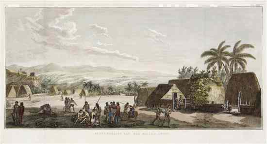 Appraisal: HAWAII COOK JAMES A collection of six engraved plates of