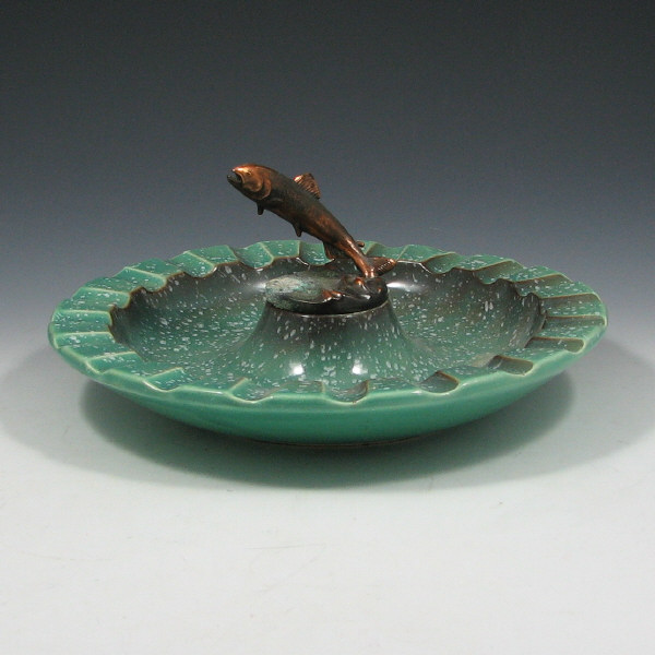 Appraisal: Hyde Park No Trout Ashtray w Stand Hyde Park ashtray