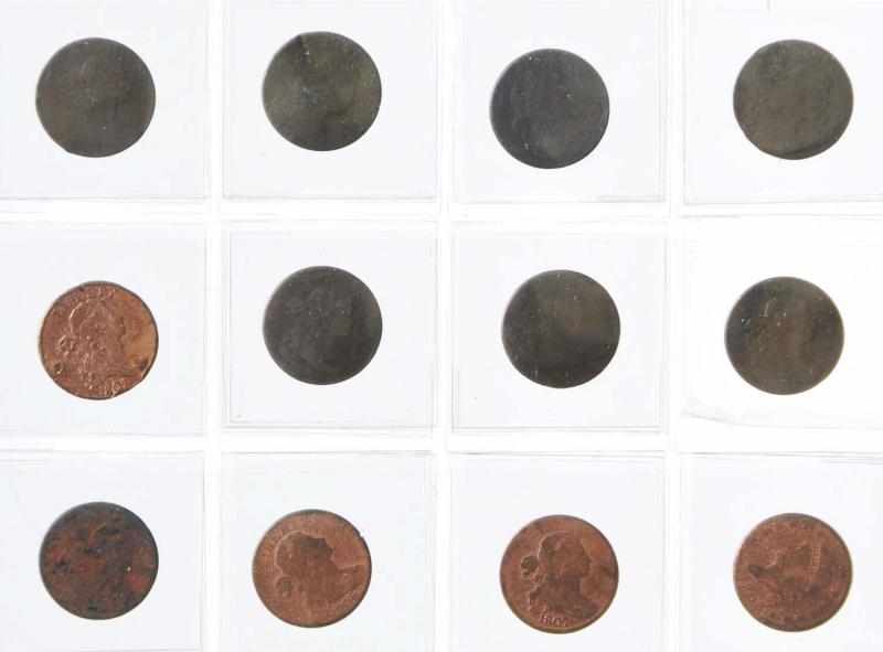 Appraisal: Lot of Early Large Cent Coins Description Includes and Also