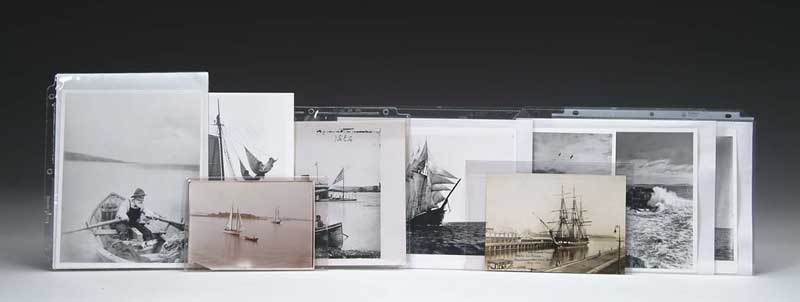 Appraisal: LOT OF NAUTICAL RELATED PHOTOGRAPHS Includes a photograph from July