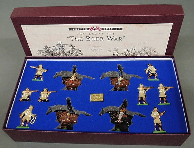 Appraisal: Boxed twelve-piece set of Britains Boer War h figure on