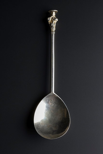 Appraisal: A SILVER APOSTLE SPOON c possibly West Country struck in