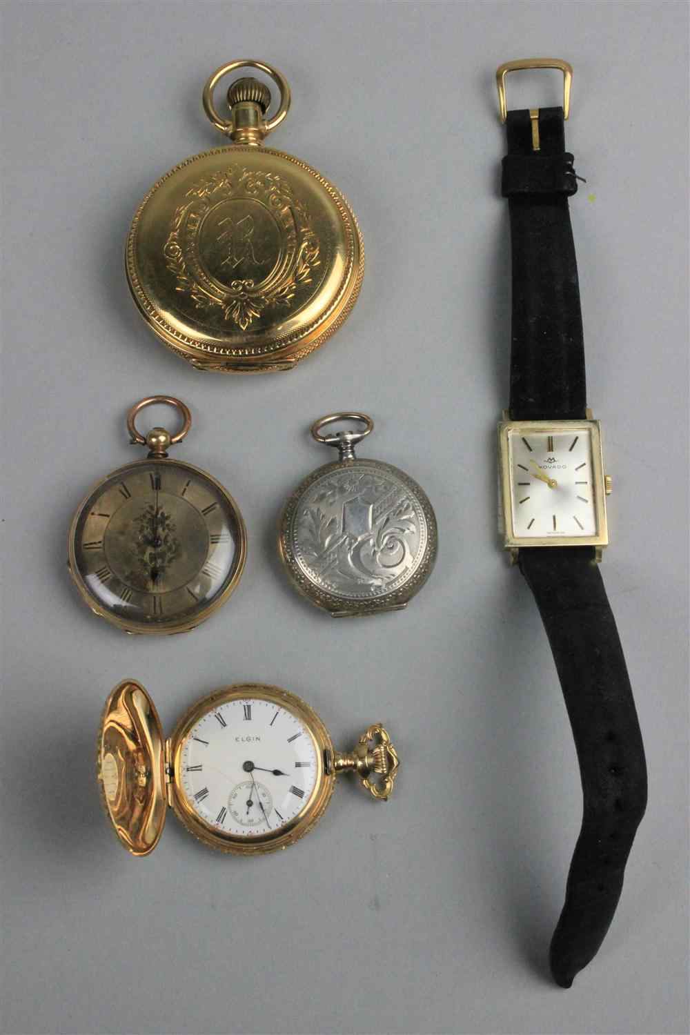 Appraisal: GROUP OF ANTIQUE AND VINTAGE WATCHES including a small Victorian