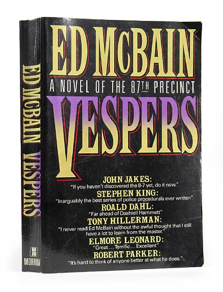 Appraisal: HUNTER EVAN A K A ED MCBAIN - Vespers New