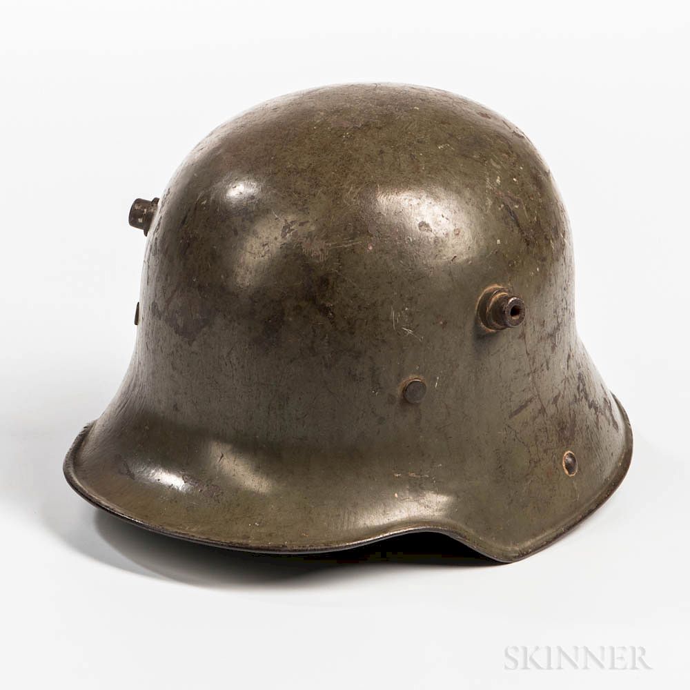 Appraisal: Imperial German Model Helmet Imperial German Model Helmet c green-painted