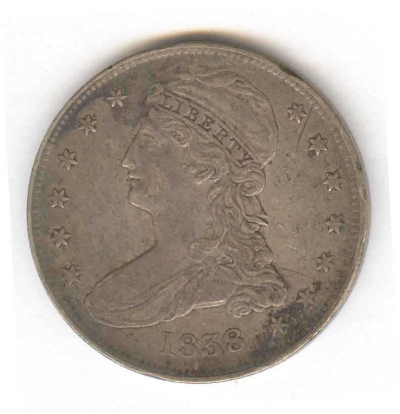 Appraisal: BUST U S SILVER HALF DOLLAR Estate coin