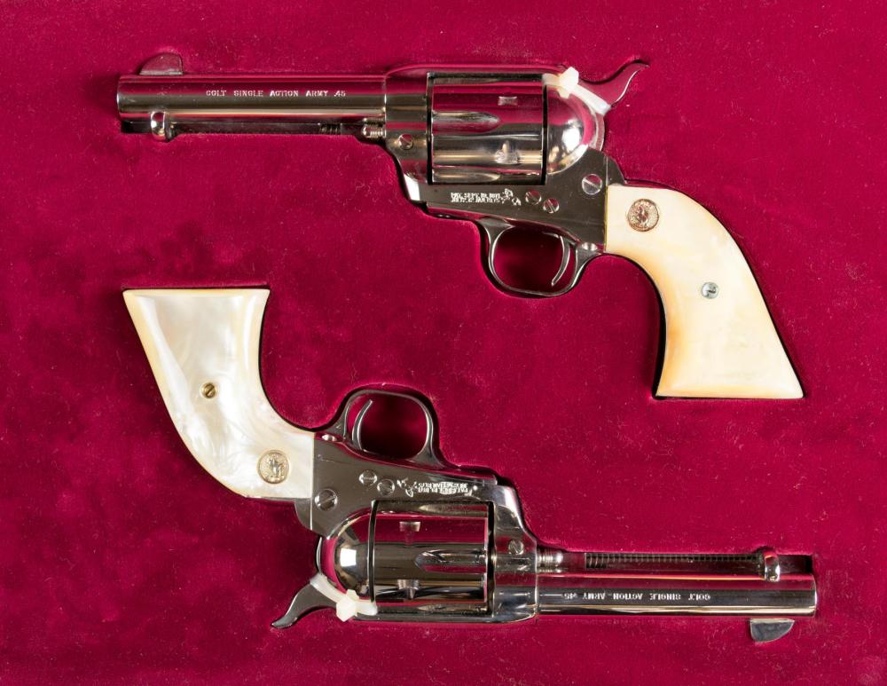 Appraisal: PAIR OF COLT THIRD GENERATION SINGLE ACTION ARMY REVOLVERS Colt