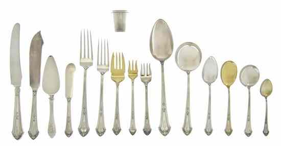 Appraisal: An American Sterling Silver Flatware Service for Twelve Reed Barton