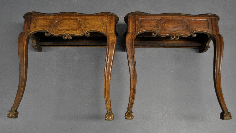 Appraisal: - Two oak wall tables th c made from one