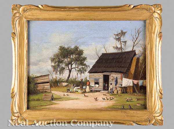 Appraisal: William Aiken Walker American South Carolina - Cabin Scene Laundry