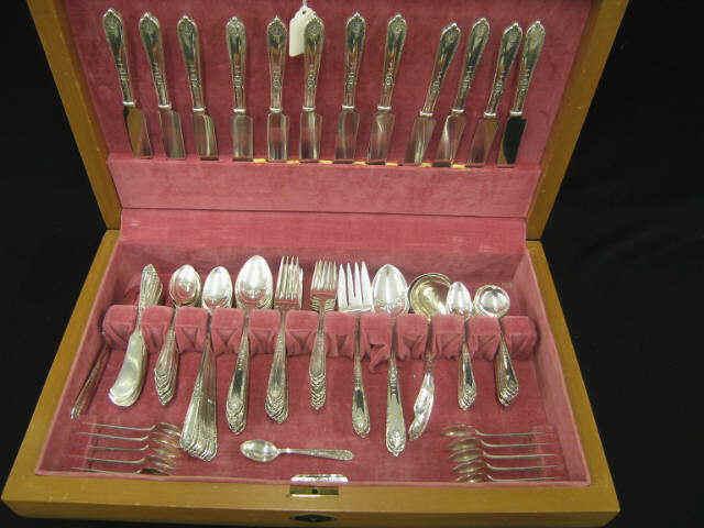 Appraisal: pc Alvia Della Robia Sterling Silver flatware service for with