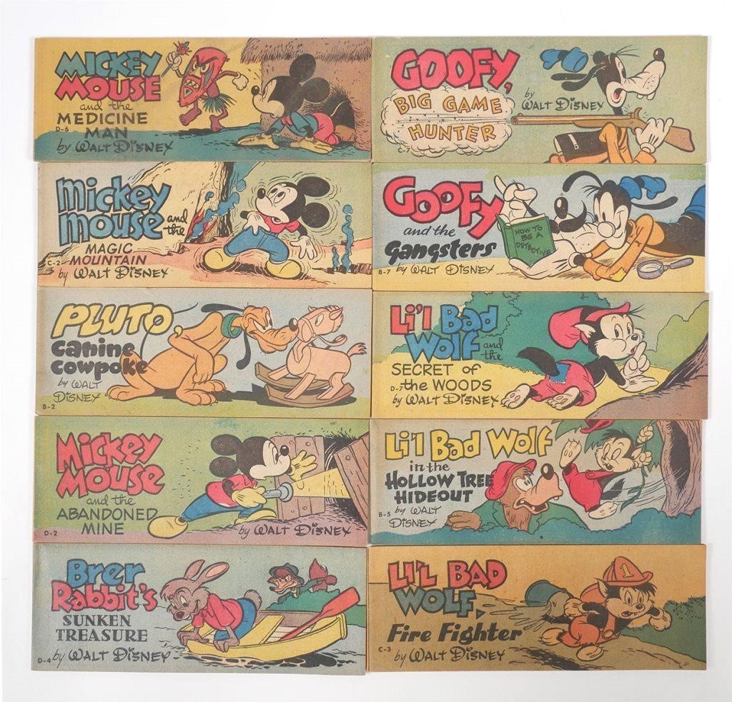 Appraisal: Ten different Disney characters mini-comic books premiums with Wheaties cereal