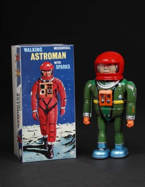 Appraisal: Contemporary Astro Man Toy Description Japanese Made by Osaka Green