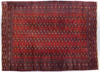 Appraisal: BOKARA ROOM SIZE ORIENTAL RUG Mid th Century The red