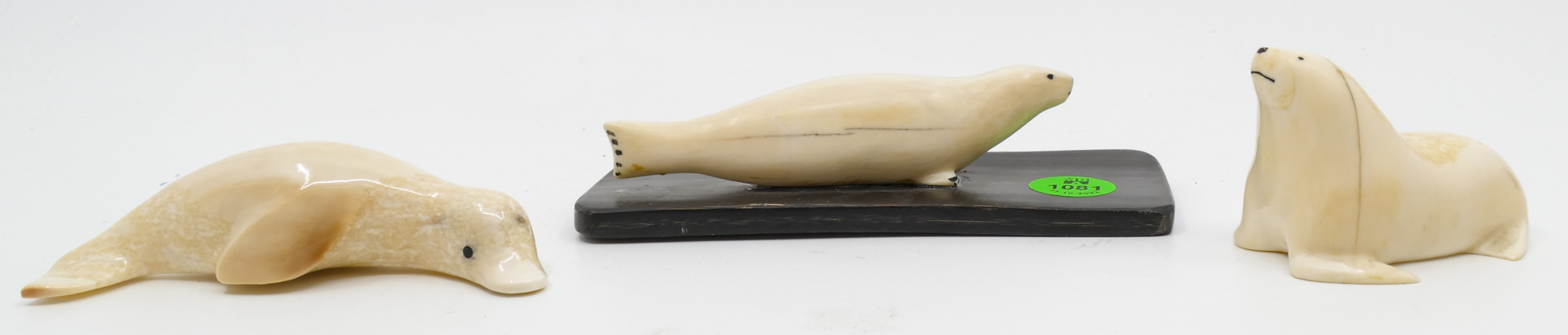 Appraisal: pc Alaskan Inuit Seal Carvings '' to '' - Lewis