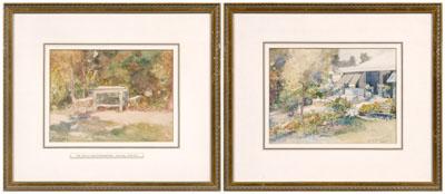 Appraisal: Two Frederic Gruger watercolors Frederic Rodrigo Gruger Pennsylvania - quot