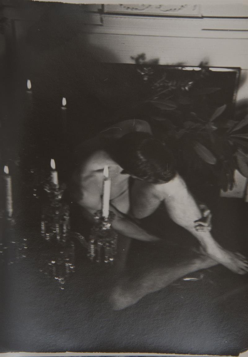 Appraisal: GEORGE PLATT LYNES - NUDE WITH CANDELABRA FIVE IMAGES Five