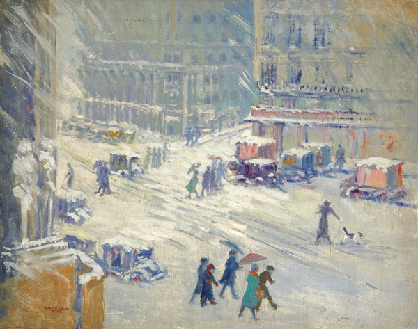 Appraisal: BOWDOIN HARRIET American - New York City in Snow oil