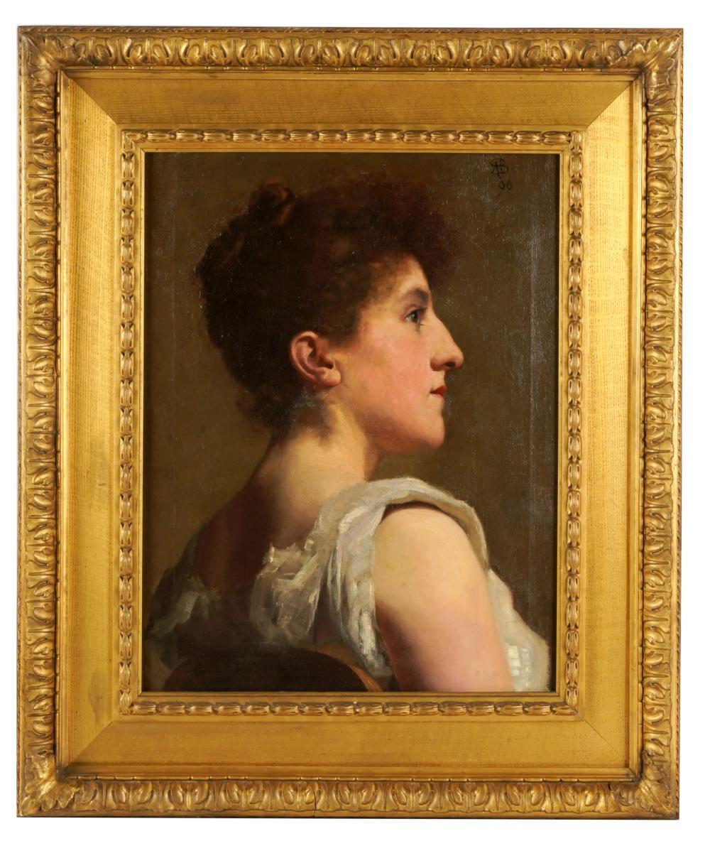 Appraisal: ARTHUR H BUCKLAND - PORTRAIT OF A LADY oil on