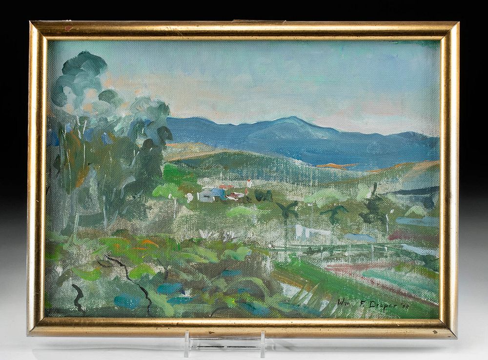 Appraisal: Signed W Draper Mexican Landscape William Franklin Draper American -